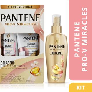 Kit Pantene Hidrata Colágeno e Queratina Blindagem e Brilho