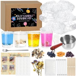 Kit para Fazer Velas de Gelatina Jcoos 680g Cera de Gel DIY