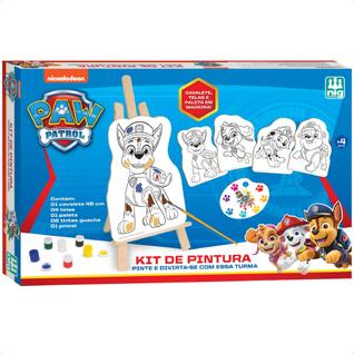 Kit Pintura Patrulha Canina Infantil Criatividade Diversão E Cores A Partir De 4 Anos Nig 
