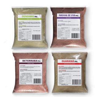 Kit Pré - Treino Gengibre, Guaraná, Uva e Beterraba 100g
