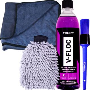 Kit Produtos Para Lavar Carro Moto Caminhão Sem Agredir Shampoo Neutro Automotivo Vonixx