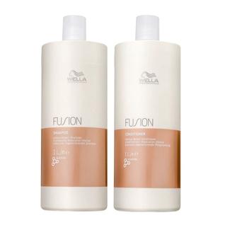 Kit Profisisonal Wella Fusion Shampoo 1 Litro e Condicionador 1 Litro