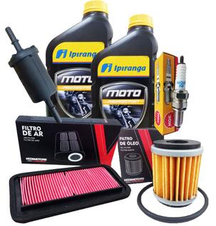 Kit Revisão para Yamaha Fazer 250 2018 A 2023 Troca de Óleo Filtros e Vela Ngk