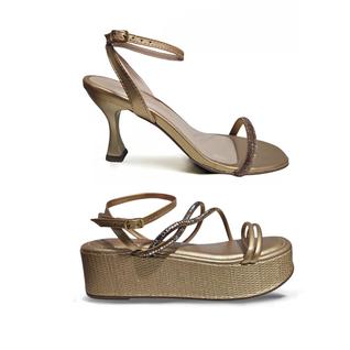 Kit Sandália Feminina Salto alto e Plataforma Anabele Moda
