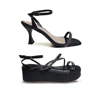 Kit Sandália Feminina Salto alto e Plataforma Anabele Moda