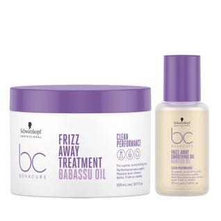 Kit Schwarzkopf BC Bonacure Frizz Away - Máscara 500ml + Smoothing Oil 50ml