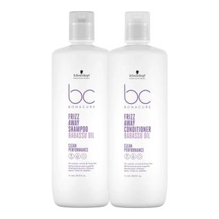 Kit Schwarzkopf BC Bonacure Frizz Away - Shampoo 1L + Condicionador 1L
