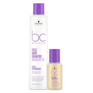 Kit Schwarzkopf BC Bonacure Frizz Away - Shampoo 250ml + Smoothing Oil 50ml