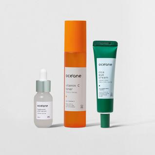 Kit Sérum Facial com Ácido Hialurônico + Creme para Área Dos Olhos + Tônico Facial (3 Prod