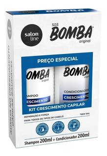 Kit Shampoo E Condicionador S.o.s Bomba Salon Line 200ml
