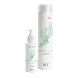 Kit Shampoo e Loção AntiQueda Aneethun Tratamento para Queda