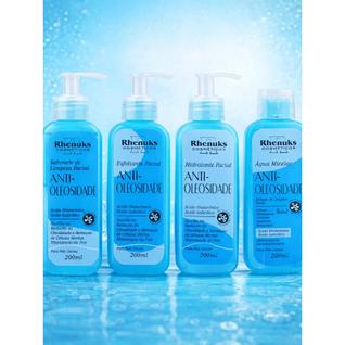 Kit Skin Care para Pele Oleosa 4 Itens Anti Oleosidade e Controle de Brilho Rhenuks
