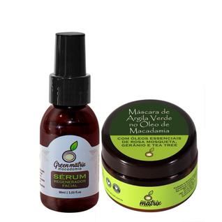 Kit Skincare com Macadamia e Óleos Essenciais - Máscara e Sérum