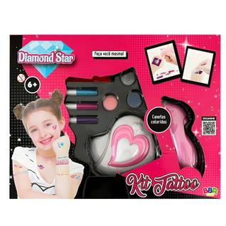 Kit Tatuagem Temporária Infantil Com Máquina R3325 Bbr Toys