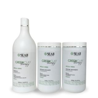 Kit Terapia Capilar Detox Argila Verde Profissional