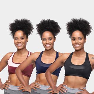 Kit Top Plus Size Gonew Média Sustentação c/ 3 Peças