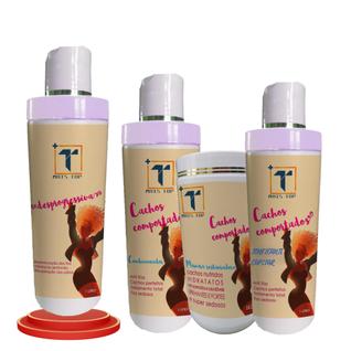 Kit Transição Capilar  Desprogressiva 1L + Condicionador 1L + Máscara 1Kg + Tonificante 1L