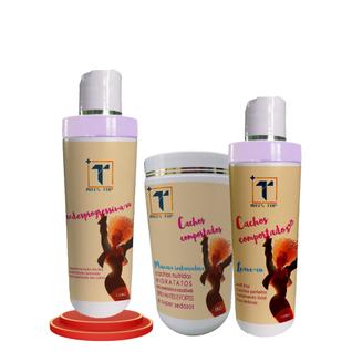 Kit Transição Capilar  Desprogressiva 1L + Máscara 1kg + Leave in 1L
