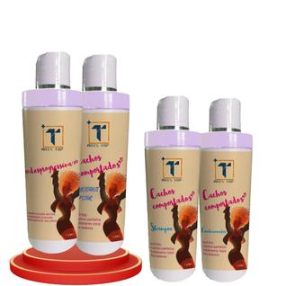 Kit Transição Capilar  Desprogressiva 1L + Tonificante 1L + Shp 1L + Cond 1L