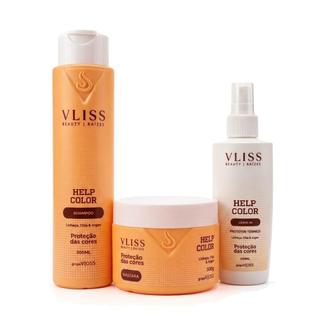 Kit Tratamento Cabelos Coloridos Brilho E Maciez Vliss