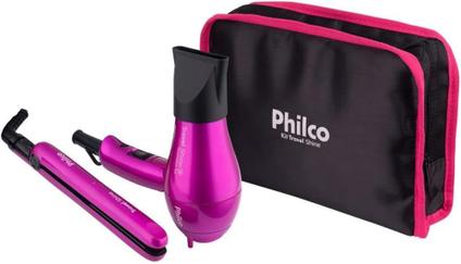 Kit Travel Shine Philco Secador Chapinha e Bolsa