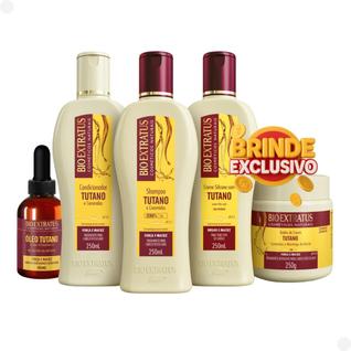 Kit Tutano Bio Extratus Completo Nutrição Força Para Cabelos Secos E Ressecados Com protet