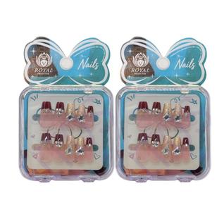 Kit Unhas Postiças Decoradas  Acabamento de Salão
