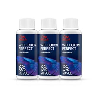 Kit Wella Professionals Welloxon Perfect 6% 20 Volumes - Oxidante 60ml (3 unidades)