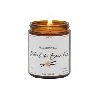 La Muse  Vela Aromática Artesanal 200g  Ritual de Baunilha  Doçura, Conforto e Prazer