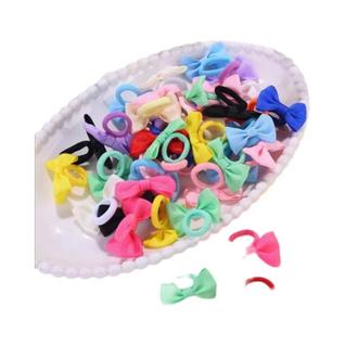 Laços De Cabelo Elásticos Antiderrapantes Com Laço Fofo 10 20 30 40 Peças Para Todas as Oc