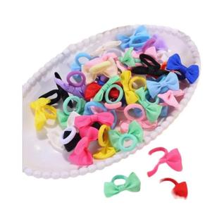 Laços De Cabelo Elásticos Antiderrapantes Com Laço Fofo 10 20 30 40 Peças Para Todas as Oc