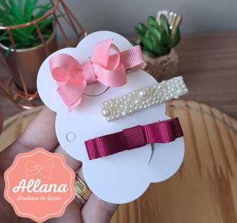 Laços de Cabelo Infantil, Laço no Bico de Pato, Hair Clip.