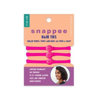 Laços de cabelo SWIRLYCURLY Snap para cabelos grossos, naturais e encaracolados (pacote co
