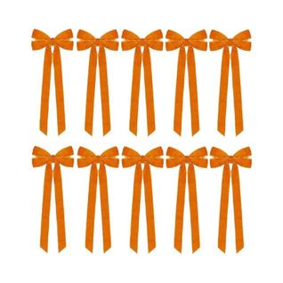 Laços De Veludo Laranja 510 Peças Para Decoração De Árvore De Natal, Decoração De Festa De
