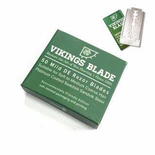 Lâminas de barbear de segurança Vikings Blade Swedish Steel 50 unidades