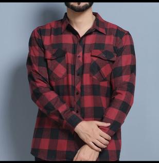 Lançamento Camiseta Masculina Xadrez Flanelada Com Bolsos Manga Longa  Premium