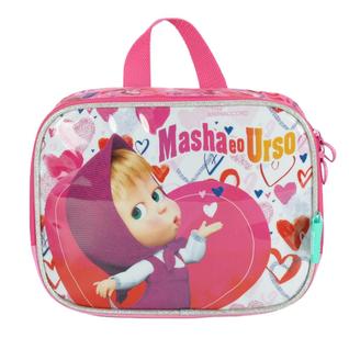 Lancheira Masha E O Urso Térmica Luxcel Infantil Merendeira Pink
