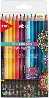Lápis De Cor Tris Vibes Tons Bohos Chic C/ 12 Cores Lapis De Cor Tris Vibes Tons Bohos Chi