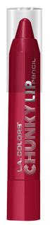 Lápis labial L.A. COLORS Chunky vermelho escuro 1 ml