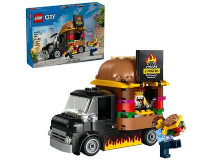 LEGO 60404 City  Caminhão Food Truck Trailer  de Hambúrgueres  194 peças
