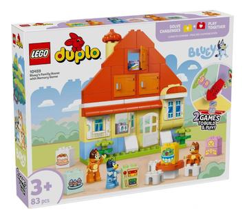 Lego Bluey Casa Da Família Bluey Com Jogo Da Memória (10459)