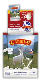 Leite De Cabra Caprilat Em Pó - Kit Display (12 X 125g )