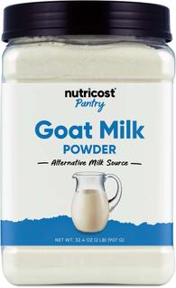 Leite de cabra em pó Nutricost 907g sem sabor, sem glúten, não transgênico