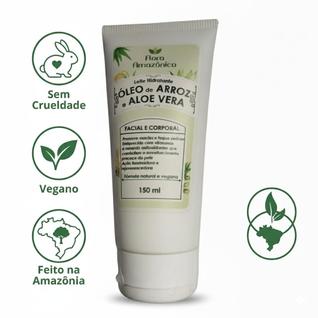 Leite hidratante óleo de arroz e aloe Vera - 150ml