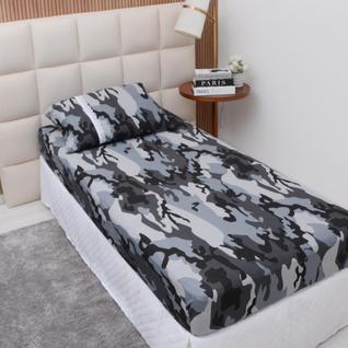 Lençol Solteiro Estampado Elástico 100% Algodão Varias Cores