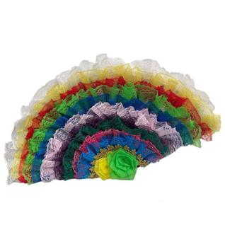 Leque Cigana Sete Saias Colorido Super Luxo