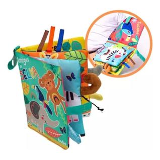 Livro De Atividades Jungle Sensoriais Para Bebe Texturas Cores - Buba