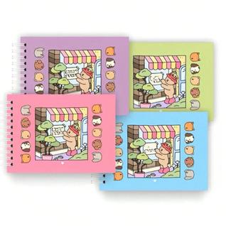 Livro de Colorir Estilo Cute Kawaii - Capa Dura - 50 Folhas - Original