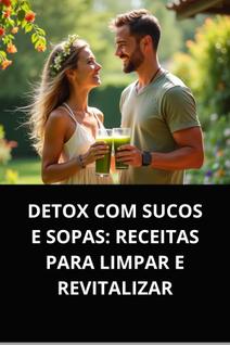 Livro Detox com Sucos e Sopas Receitas para Limpar e Revitalizar