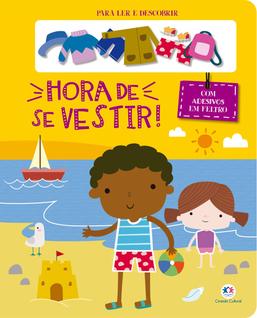 Livro - Hora de se vestir! - Com adesivos em feltro